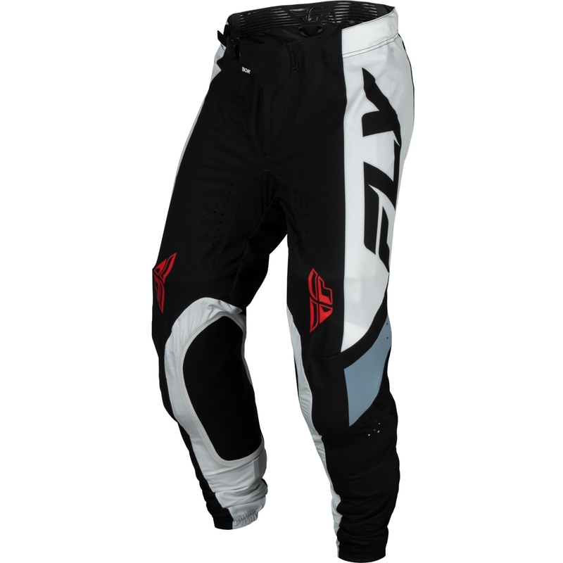 Spodnie motocrossowe FLY Racing Lite czarno-biało-szare