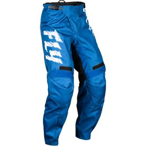 Dziecięce spodnie motocrossowe FLY Racing F-16 2024 niebiesko-białe