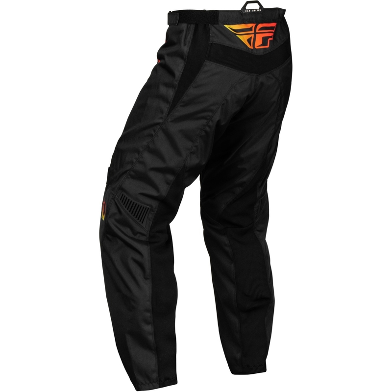 Dziecięce spodnie motocrossowe FLY Racing F-16 2024 czarno-żółto-pomarańczowe