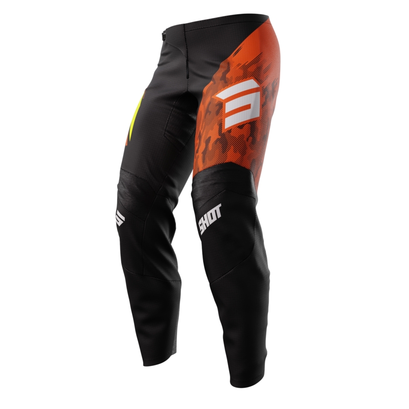 Dziecięce spodnie motocrossowe Shot Matrix pomarańczowe wyprzedaż