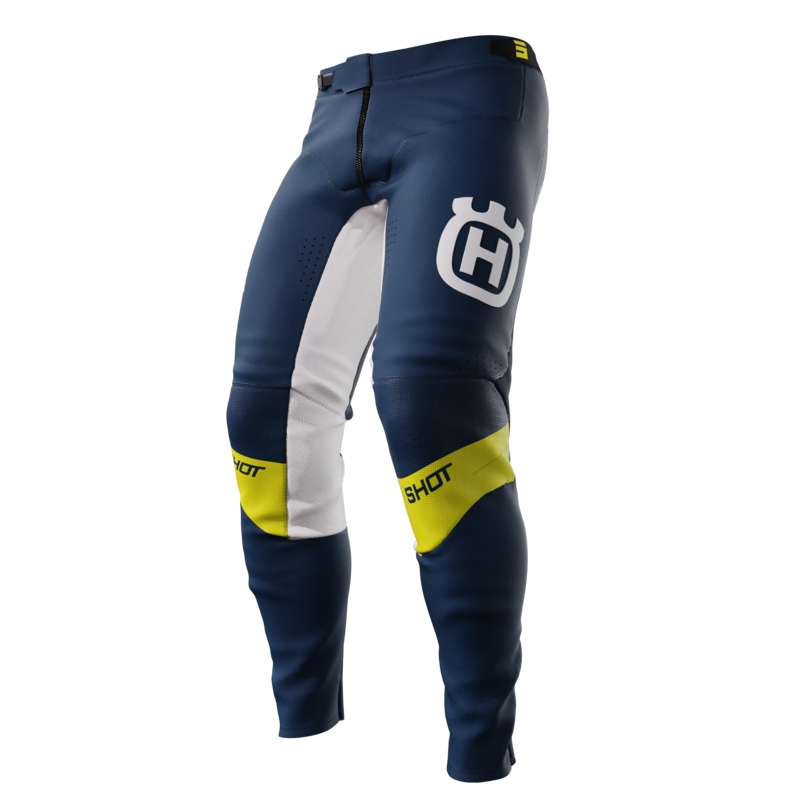 Sprzedam spodnie motocrossowe Shot Aerolite Husqvarna LE w kolorze niebieskim wyprzedaż