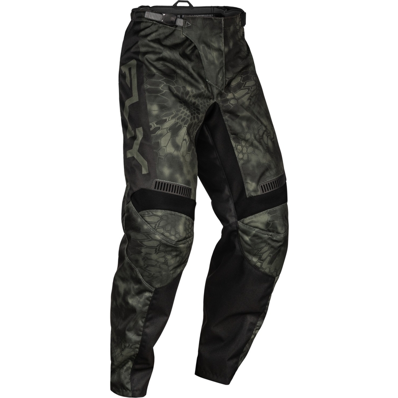Spodnie motocrossowe FLY Racing F-16 Kryptek 2024 szaro-czarne