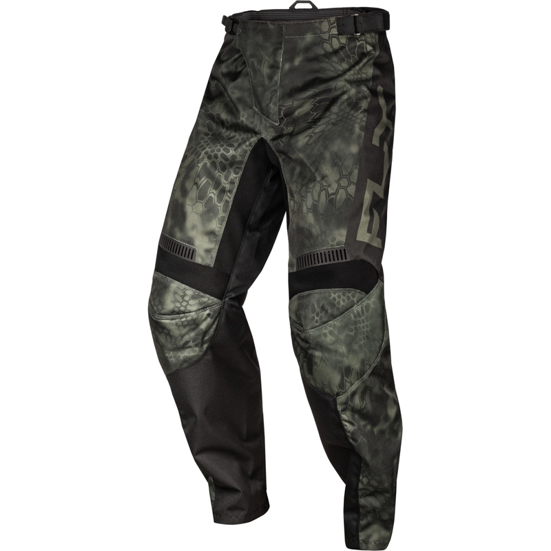 Spodnie motocrossowe FLY Racing F-16 Kryptek 2024 szaro-czarne