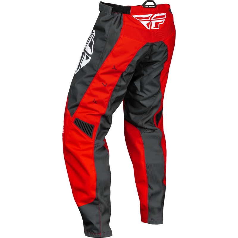 Spodnie motocrossowe FLY Racing F-16 czerwono-szaro-białe