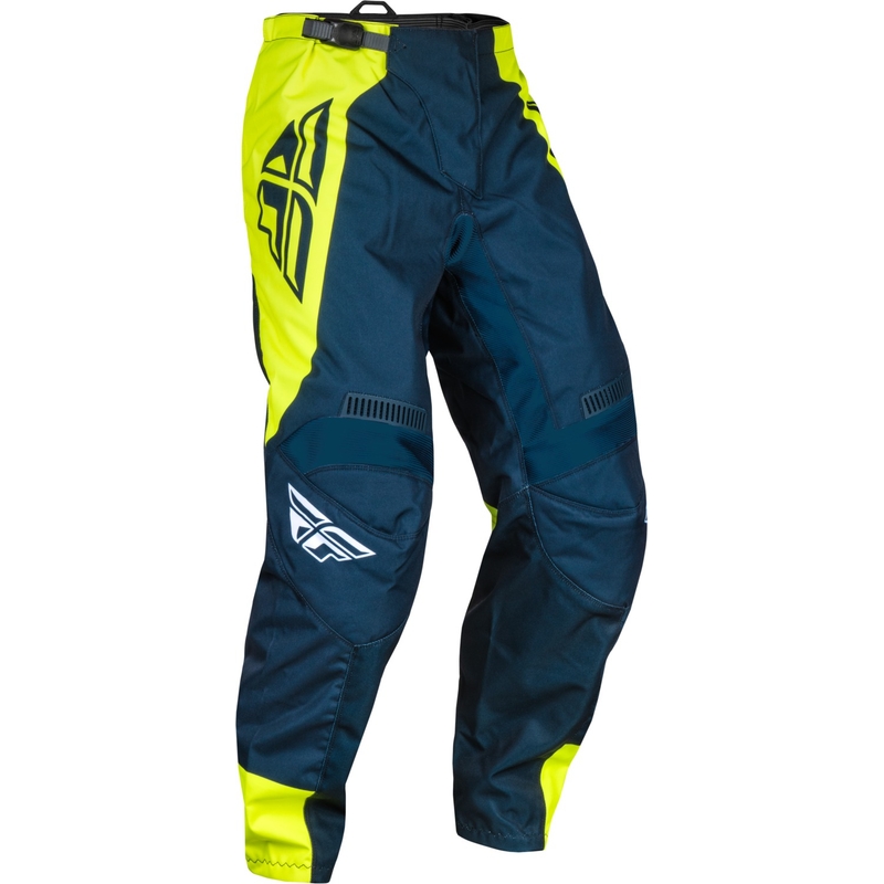 Spodnie motocrossowe FLY Racing F-16 2024 niebiesko-żółto-białe