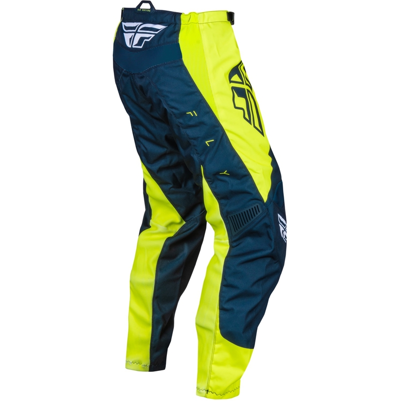 Spodnie motocrossowe FLY Racing F-16 2024 niebiesko-żółto-białe