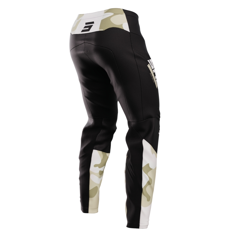 Spodnie motocrossowe Shot Devo Battle czarno-piaskowe wyprzedaż