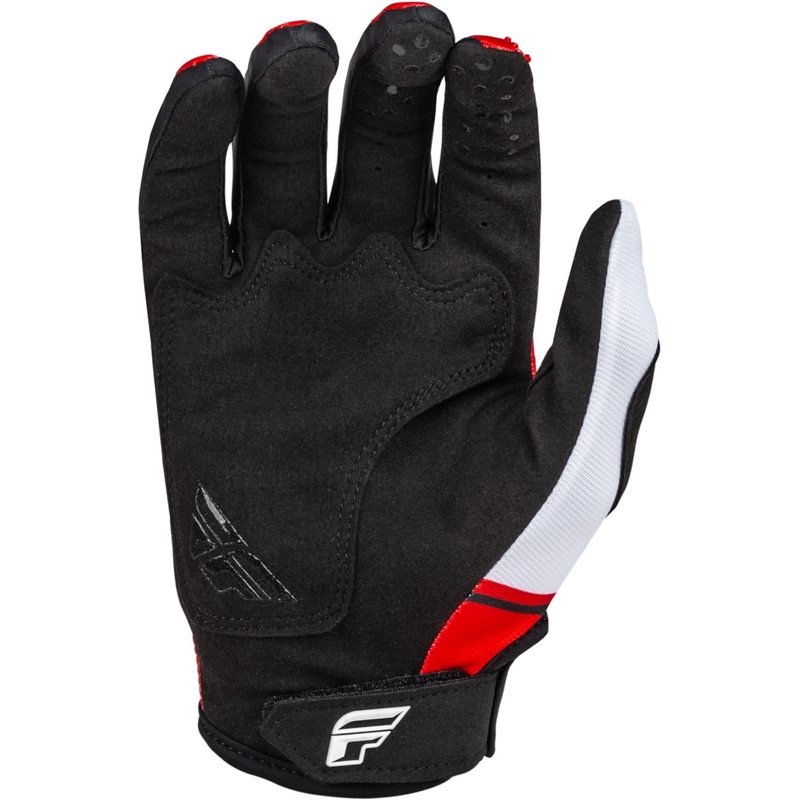 Rękawice motocrossowe FLY Racing Kinetix Prix 2024 czerwono-szaro-białe
