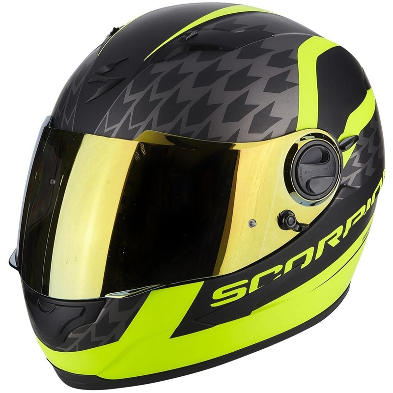 Integralny kask motocyklowy Scorpion EXO-490 Genesi czarny matowy-fluo żółty wyprzedaż