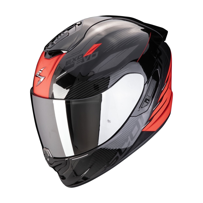 Kask motocyklowy integralny Scorpion EXO-1400 EVO II AIR LUMA czarno-czerwony