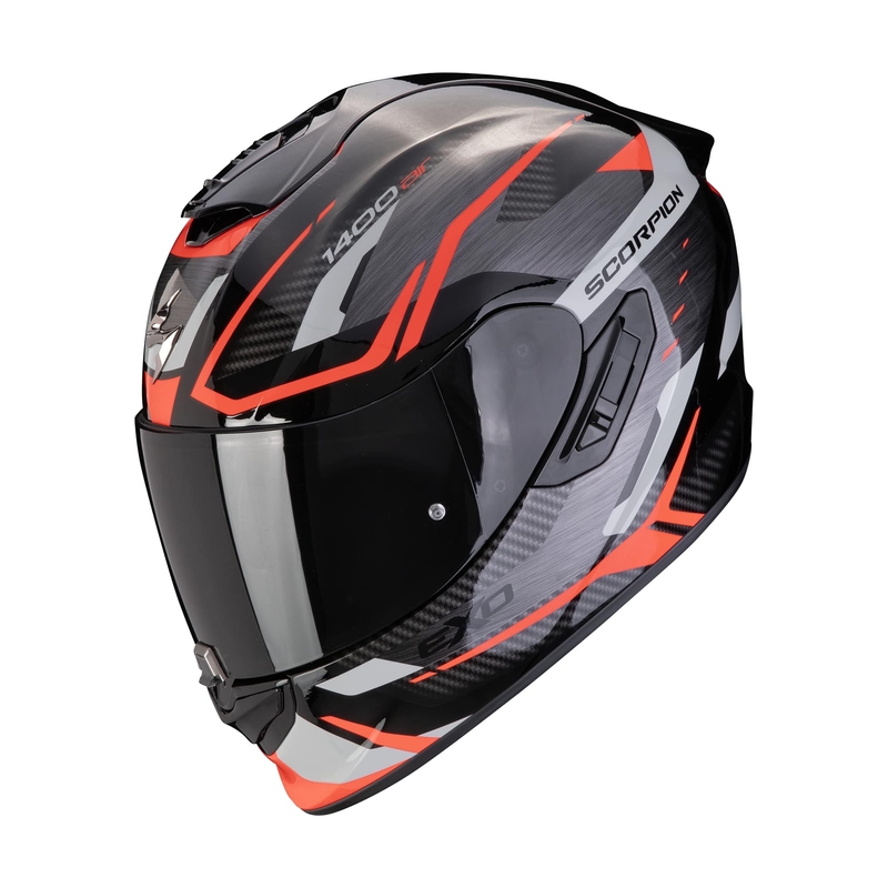 Integrální helma na motorku Scorpion EXO-1400 EVO II AIR ACCORD šedo-červená wyprzedaż