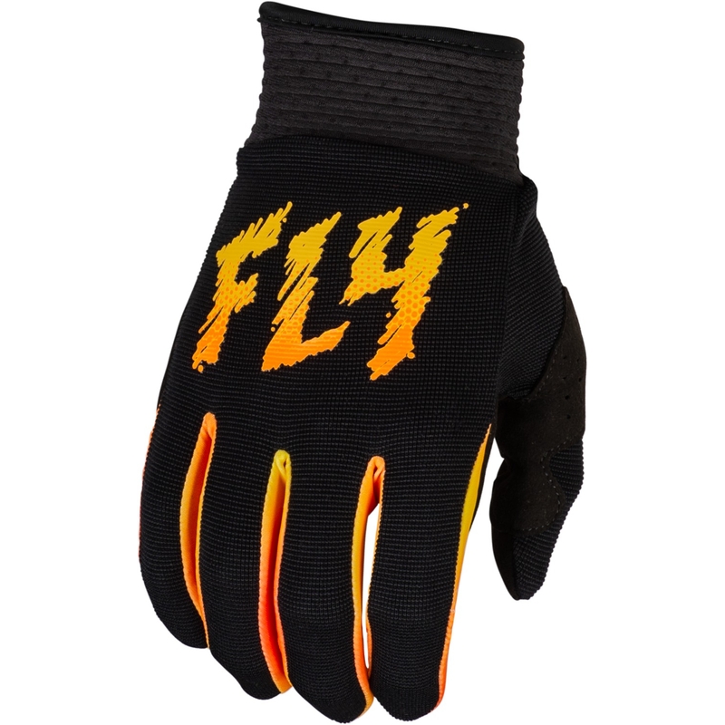 Dziecięce rękawice motocrossowe FLY Racing F-16 2024 czarno-żółto-pomarańczowe