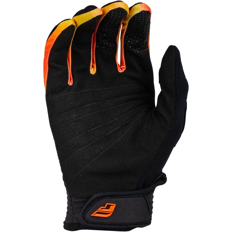 Dziecięce rękawice motocrossowe FLY Racing F-16 2024 czarno-żółto-pomarańczowe
