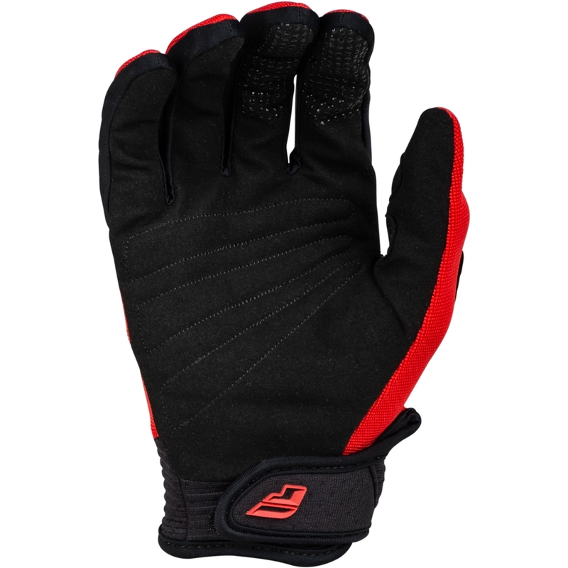 Dziecięce rękawice motocrossowe FLY Racing F-16 2024 czerwono-czarne