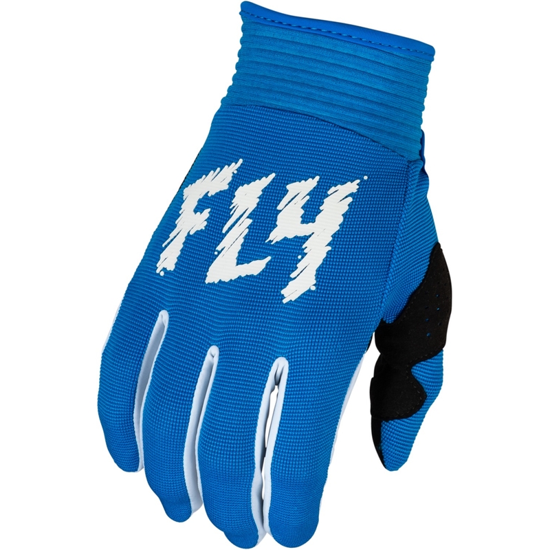 Dziecięce rękawice motocrossowe FLY Racing F-16 2024 niebiesko-białe