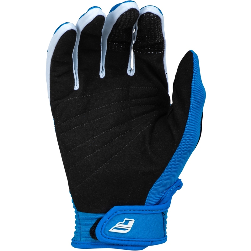 Dziecięce rękawice motocrossowe FLY Racing F-16 2024 niebiesko-białe