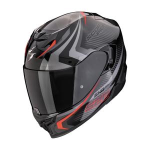 Integrální helma na motorku Scorpion EXO-520 EVO AIR TERRA černo-stříbrno-červená