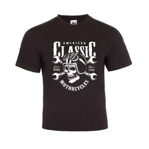 T-shirt RSA American Classic Motorcycles czarny