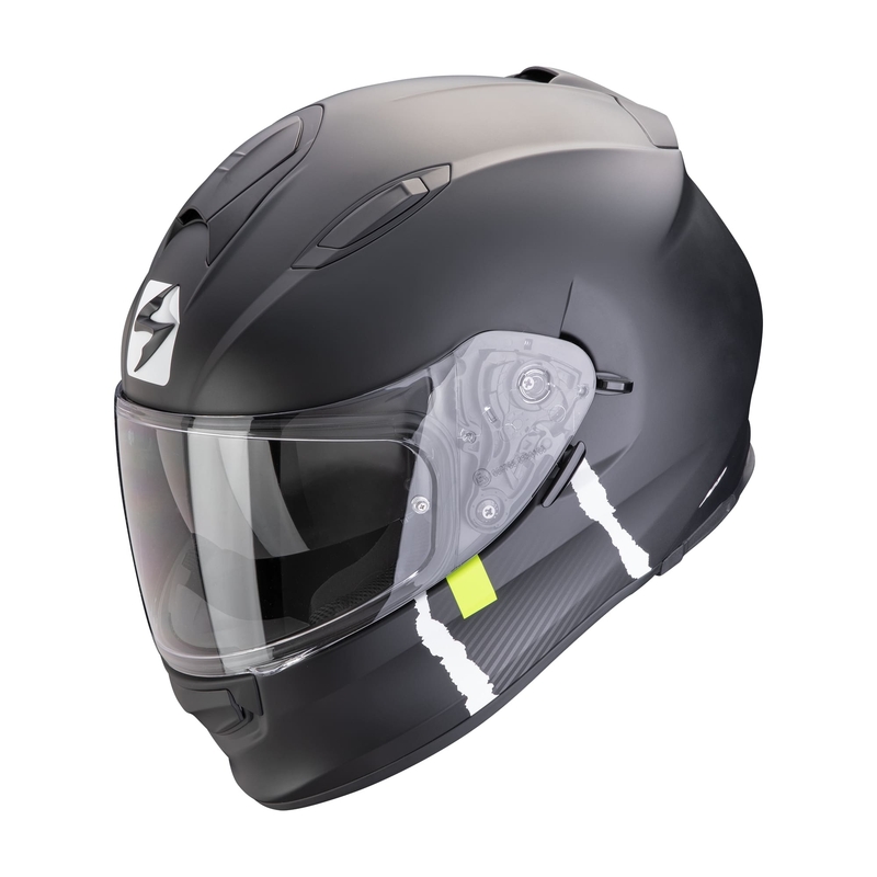Kask motocyklowy integralny Scorpion EXO-491 CODE matowy czarno-srebrny wyprzedaż