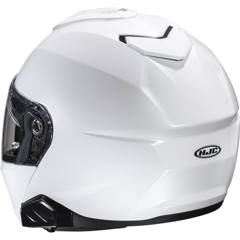 Kask motocyklowy składany HJC i91 Solidny, perłowo-biały