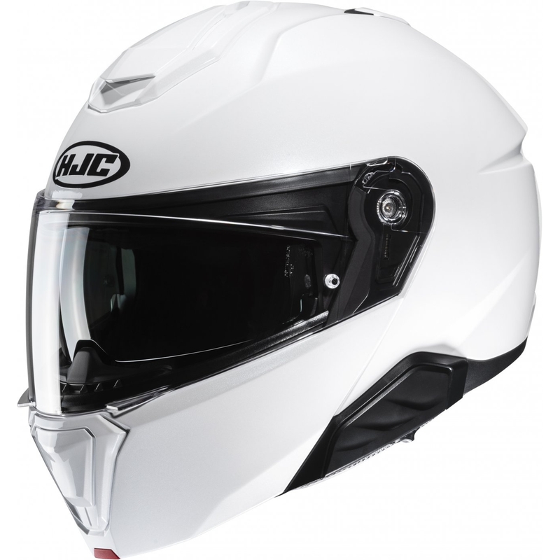 Kask motocyklowy składany HJC i91 Solidny, perłowo-biały