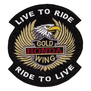 Patch Live to Ride Gold Wing - mniejszy