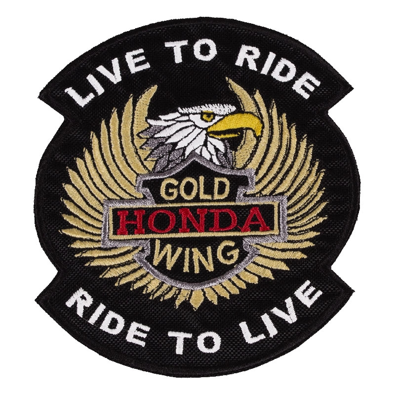 Patch Live to Ride Gold Wing - mniejszy