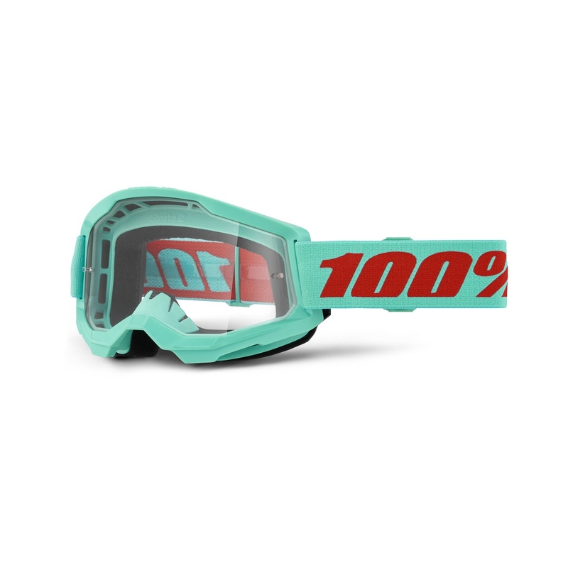 Gogle motocrossowe 100% STRATA 2 New Maupiti (przezroczyste pleksi)