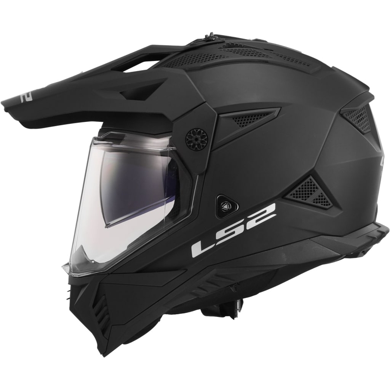 Kask motocyklowy enduro LS2 MX702 PIONEER II matowy czarny