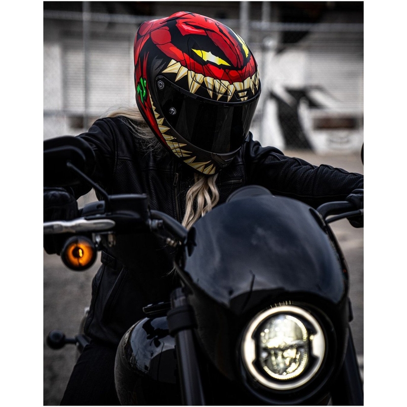 Integrální přilba na motorku HJC RPHA 1 Toxin Marvel MC1SF červeno-šedo-zelená wyprzedaż