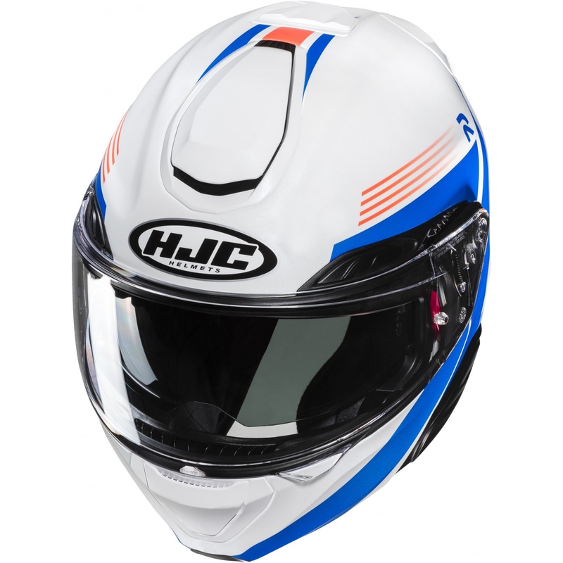 Kask motocyklowy HJC RPHA 91 Abbes MC27 Flip Up Biało-Niebieski Wyprzedaż