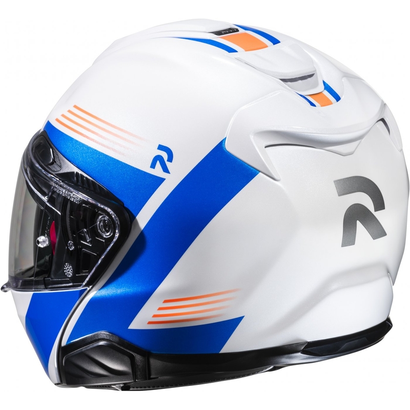 Kask motocyklowy HJC RPHA 91 Abbes MC27 Flip Up Biało-Niebieski Wyprzedaż