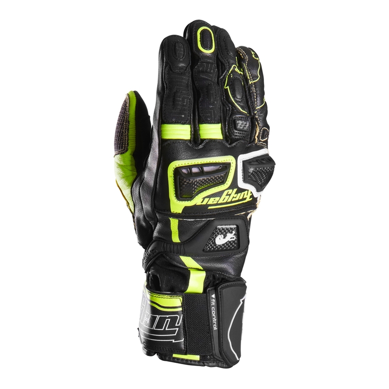 Furygan Styg 20 x Kevlar rękawice motocyklowe czarno-fluo żółto-białe
