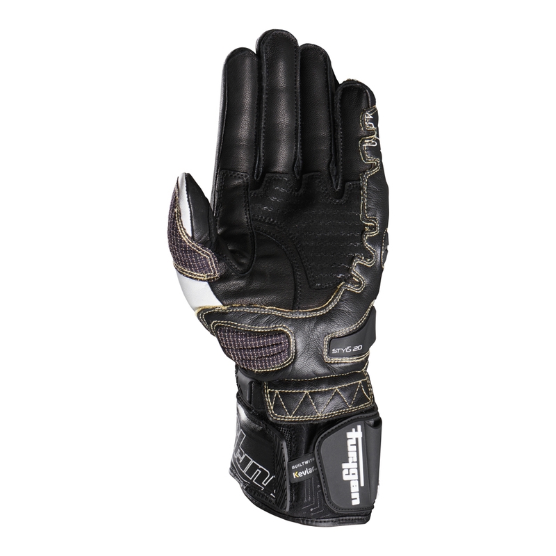 Rękawiczki motocyklowe Furygan Styg 20 x Kevlar biało-czarne