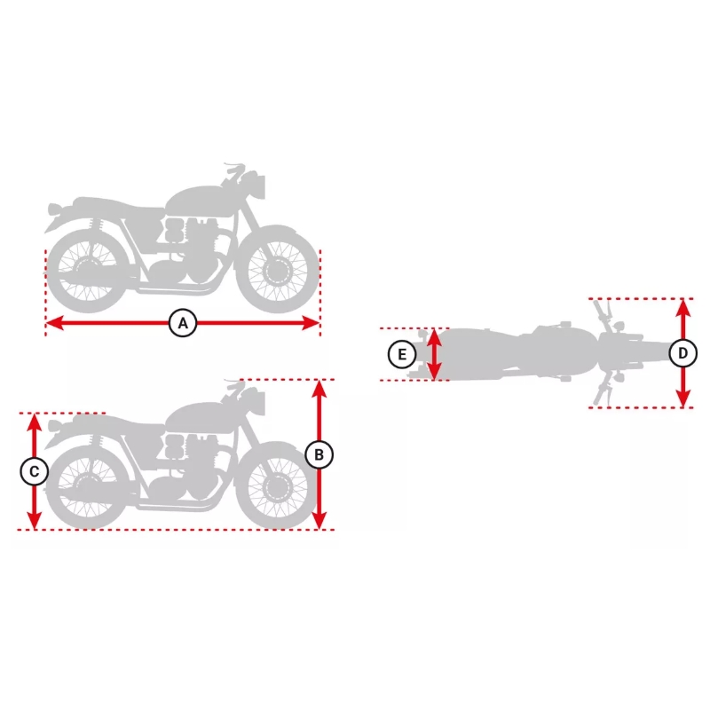 Pokrowiec na motocykl z bagażnikiem Oxford Aquatex czarno-srebrny