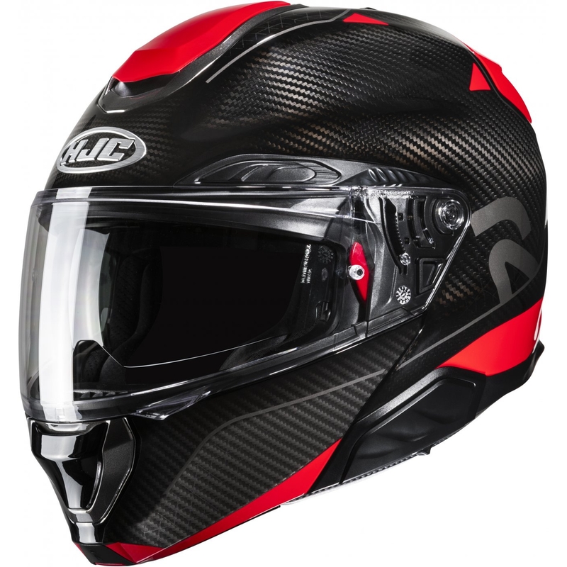 Kask motocyklowy składany HJC RPHA 91 CARBON Noela MC1 czarno-czerwony wyprzedaż