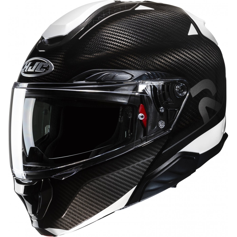 Kask motocyklowy składany HJC RPHA 91 CARBON Noela MC5 czarno-biały