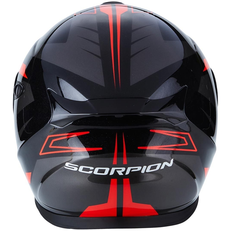 Szczękowy kask motocyklowy Scorpion EXO-920 Shuttle czarno-srebrno-czerwony wyprzedaż