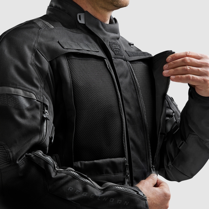 Kurtka motocyklowa Rebelhorn Cubby V czarna