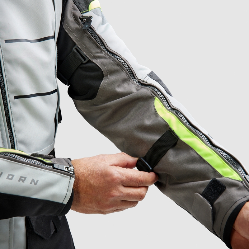 Kurtka motocyklowa Rebelhorn Cubby V czarno-szaro-fluo-żółta