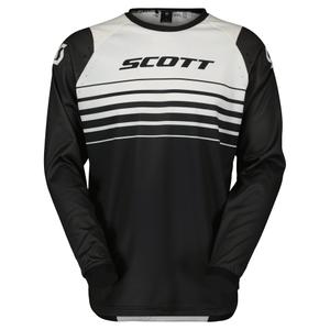 Koszulka motocrossowa Scott EVO SWAP czarno-biała