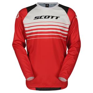 Koszulka motocrossowa Scott EVO SWAP czerwono-czarna