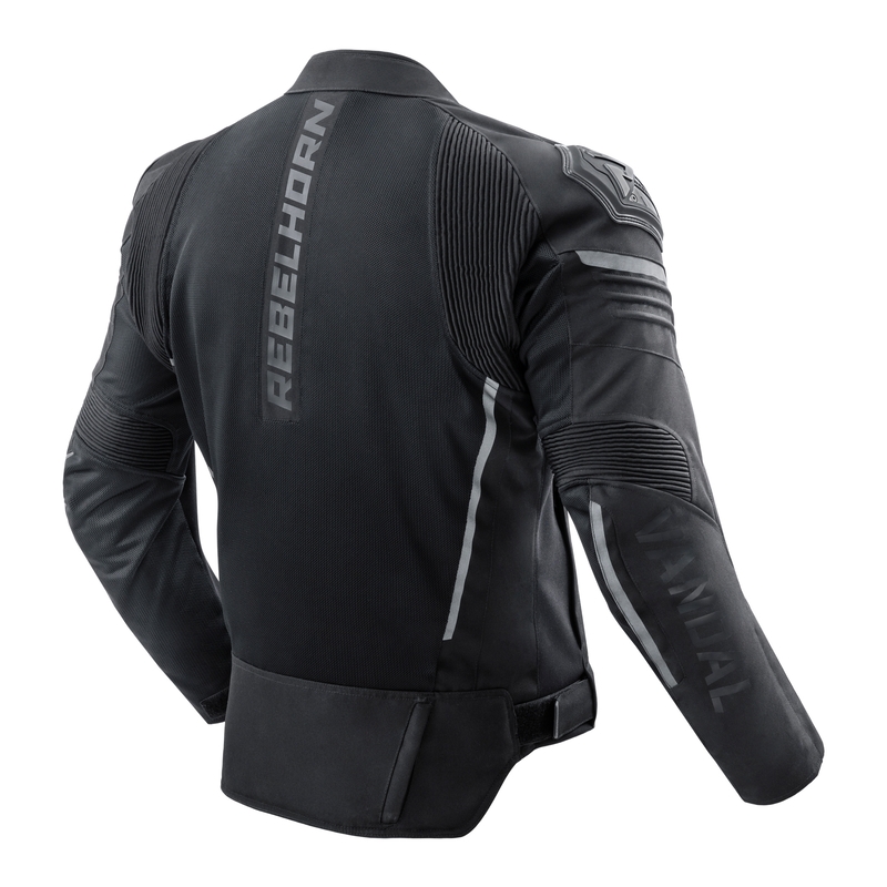 Czarna kurtka motocyklowa Rebelhorn Vandal Mesh