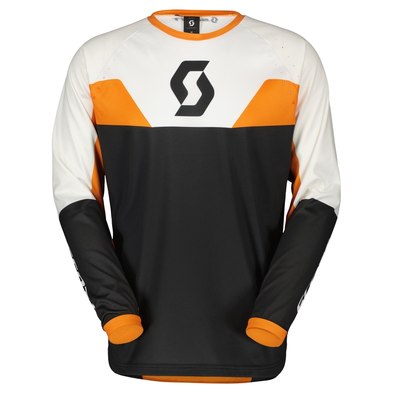 Koszulka motocrossowa Scott EVO TRACK czarno-pomarańczowa