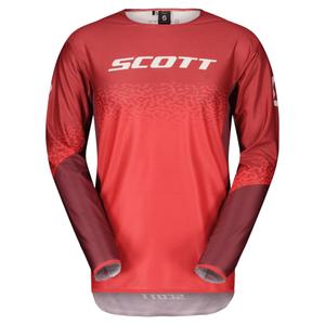 Koszulka motocrossowa Scott PODIUM PRO czerwono-szara