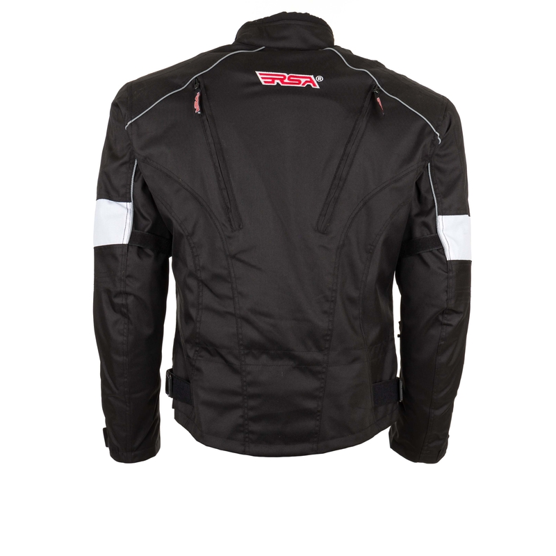 Kurtka motocyklowa RSA ST-01 czarno-biała wyprzedaż