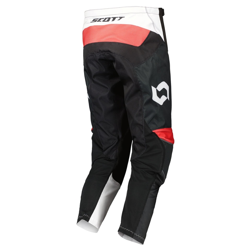 Spodnie motocrossowe Scott EVO RACE biało-czerwone