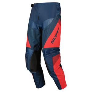 Spodnie motocrossowe Scott EVO TRACK niebiesko-neonowo-czerwone