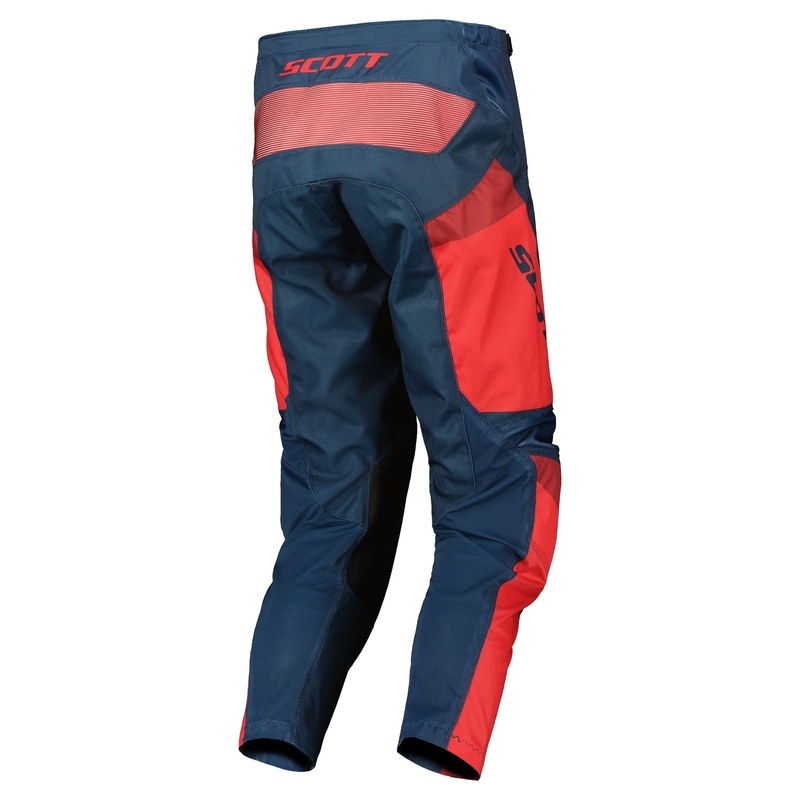Spodnie motocrossowe Scott EVO TRACK niebiesko-neonowo-czerwone