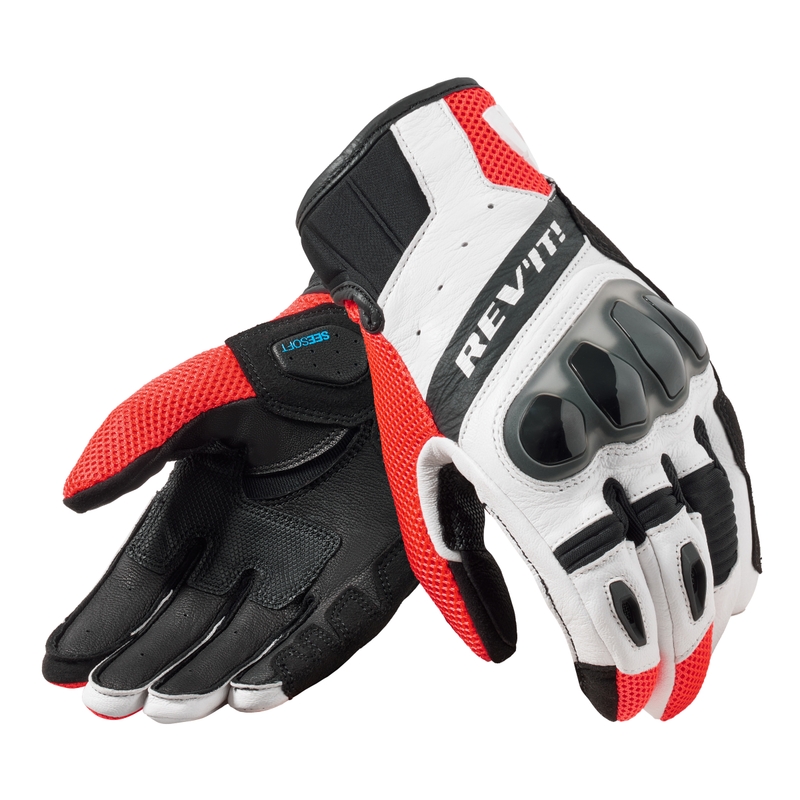 Rękawice motocyklowe Revit Ritmo black-fluo red